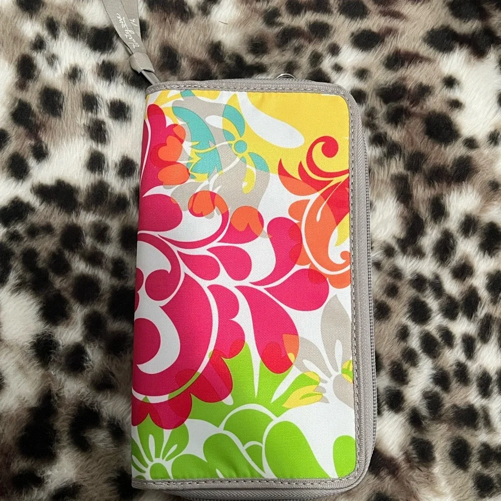 Thirty-one clutch zipper wristlet organizer wallet multicolor - Picture 2 of 10